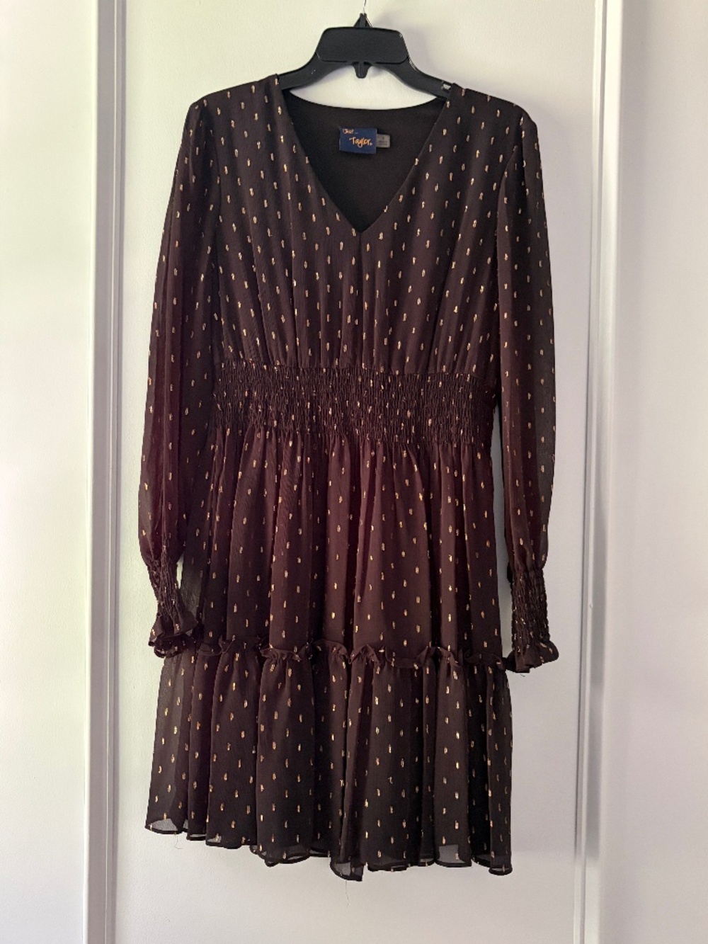 Black & gold dress